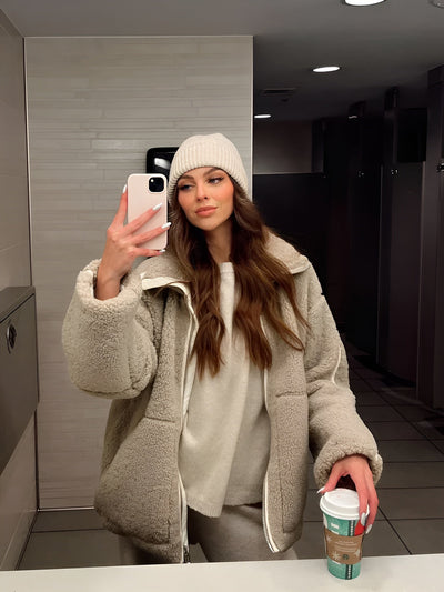 TESSA™ | Warme Teddy-Jacke